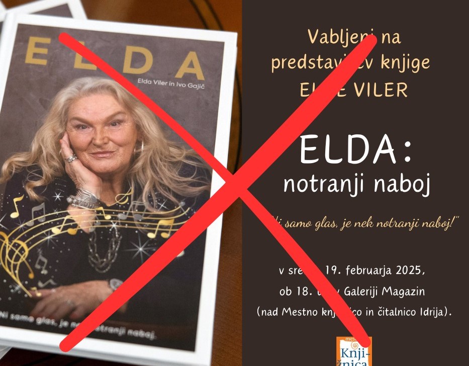 Predstavitev knjige Elde Viler ELDA: NOTRANJI NABOJ - ODPADE